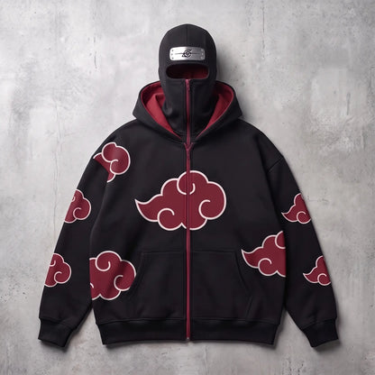 AkatsukiZipUp Mask Hoodie